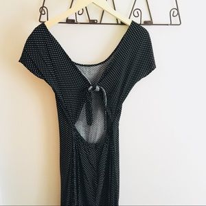 Bar III Open Back Polka Dot Dress